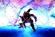 blue war red white spartan halo bubbles sniper defendor reach protection defense Art HD Wallpaper